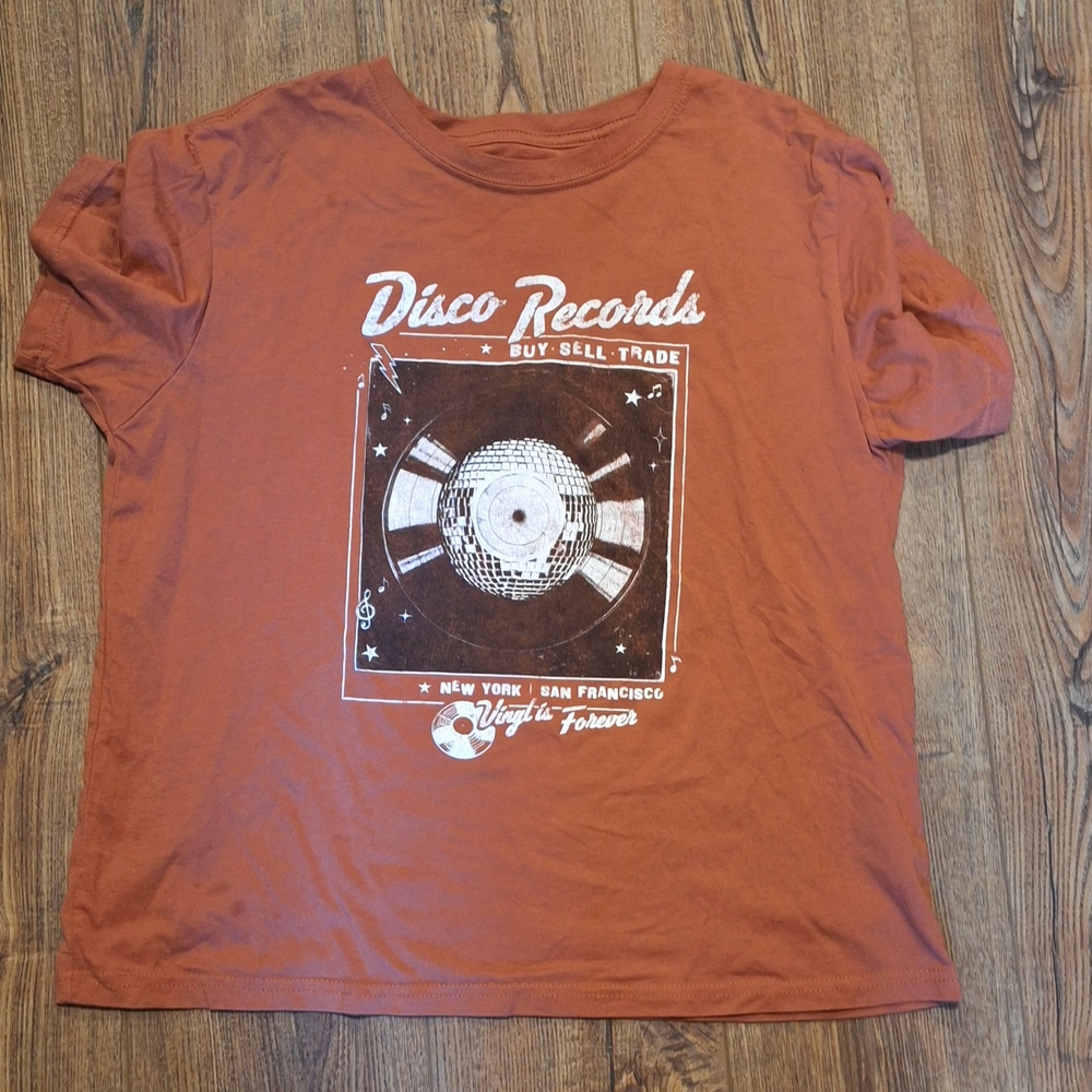 Mighty Fine Rusty Orange Tee ☆ SIZE XL☆